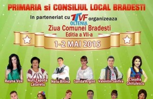 Zilele Comunei Brădești: 1 – 2 mai 2015!