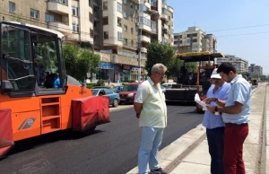 S-a început asfaltarea pe Calea București