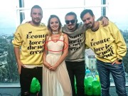 Alexandra Stan, cu sfârcurile la vedere, într-o rochie mult prea transparentă