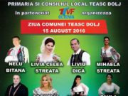 PE 15 AUGUST 2016 va asteptam la Ziua Comunei TEASC-Dolj!