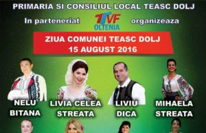 PE 15 AUGUST 2016 va asteptam la Ziua Comunei TEASC-Dolj!