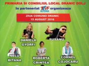 PE 15 AUGUST 2016 va asteptam la Ziua Comunei DRANIC-Dolj!