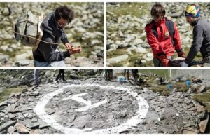 Au cărat în spate bolovani de stâncă, ciment, apă și au construit un heliport în Munții Făgăraș