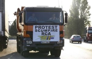 Poliția a început vânătoarea camionagiilor participanți la mitingurile anti-RCA
