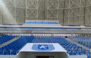 Însemnele Științei au fost aplicate pe noul stadion