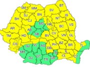 Alertă de furtuni, ploi torenţiale şi grindină în aproape toată ţara. Cod galben de vreme severă în următoarele ore