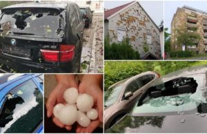 Grindina uriaşă a bombardat faţadele blocurilor, a distrus maşini de zeci de mii de euro. Bucăţi de gheaţă au făcut prăpăd în Germania