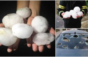 VIDEO | Maşini ciuruite, case distruse, oameni înspăimântaţi. Bucăţi uriaşe de gheaţă au făcut prăpăd în Slovenia, Polonia şi Germania