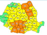 Cod portocaliu de vreme rea, prelungit pentru mai multe zone din ţară! Anunţ din partea ANM, luni dimineaţă