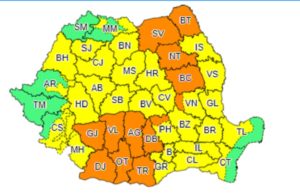 Cod portocaliu de vreme rea, prelungit pentru mai multe zone din ţară! Anunţ din partea ANM, luni dimineaţă