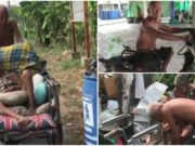 Așa arată dragostea adevărată! A construit o „caleașcă” pentru soția lui paralizată. Cei doi bătrâni sunt de nedespărțit: „Este cel mai important lucru din viața mea”