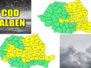 ALERTĂ METEO. Grindină, descărcări electrice şi averse în următoarele ore. Harta zonelor vizate
