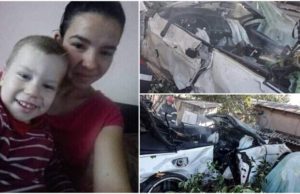 Victimele accidentului transmis live pe Facebook din Tulcea, plânse de sute de oameni. Un şofer cu BMW a distrus o familie