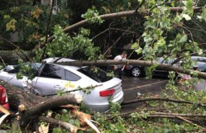 Zeci de maşini distruse, copaci smulşi, acoperişuri luate de vânt. Furtuna a lovit cu o forţă devastatoare, în Constanţa