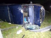 Un microbuz cu 9 români s-a răsturnat în Ungaria. Şoferul a adormit la volan