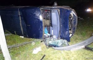 Un microbuz cu 9 români s-a răsturnat în Ungaria. Şoferul a adormit la volan