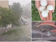 Furtuni puternice şi ploi torenţiale lovesc acum mai multe judeţe. Coduri galben şi portocaliu de vreme severă imediată