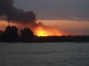 Incendiu puternic în Delta Dunării, lângă Mila 23. Pompierii, alertaţi