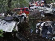 Accident cumplit în Valu lui Traian, un tânăr a murit pe loc într-o maşină ruptă în două într-un copac