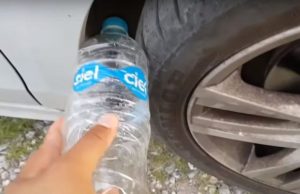 VIDEO | Metodă nouă de furt: de ce se pune o sticlă de plastic la roata mașinii