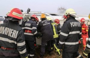 Accident grav lângă București. Sunt 14 victime după ce un microbuz s-a izbit violent cu o autoutilitară