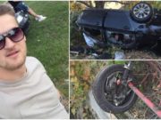 Un tânăr de 22 de ani a murit la Sighetul Marmaţiei, în BMW-ul făcut zob, când făcea liniuţe cu un prieten
