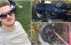 Un tânăr de 22 de ani a murit la Sighetul Marmaţiei, în BMW-ul făcut zob, când făcea liniuţe cu un prieten