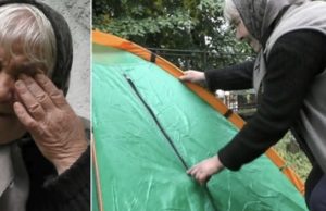 Bătrână din Brașov, dată afara din casă, după 27 de ani: „Sunt terminată, nu mai pot, dorm în cort”