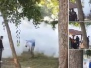 Un director de liceu i-a împrăştiat cu extinctorul pe elevii care fumau