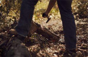 FOTO | Tiberiu se pregătea să facă un grătar și a început să taie câteva lemne. La un moment dat a simțit cum începe să-i tremure mâna. A lovit și atunci a văzut minunea: Este foarte clar!