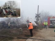 VIDEO | Şofer de TIR mort la Beldiu, în Alba, camionul a fost spulberat de tren, pe ceaţă
