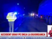 Gravidă în stare critică, după ce mașina în care se afla a fost spulberată de un camion