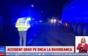 Gravidă în stare critică, după ce mașina în care se afla a fost spulberată de un camion