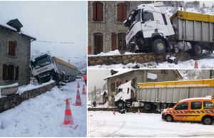 Şofer român de TIR, prăpăd pe o şosea din Franţa pe care nu avea voie să circule. A lovit trei maşini