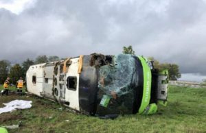 Autocar cu români, accident teribil în Franţa. 33 de victime, 4 în stare foarte gravă