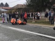 Biciclist, accidentat mortal de o autoutilitară într-o comună doljeană. Medicul de pe ambulanță a cerut intervenția elicopterului SMURD