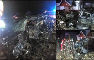 Tragedie la Putna. Un tânăr a murit pe loc, iar prietenul lui este în stare gravă după ce maşina lor s-a făcut praf într-un gard
