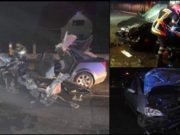 Accident cumplit, trei maşini s-au făcut praf în Suceava. Sunt şase victime, între care doi copii