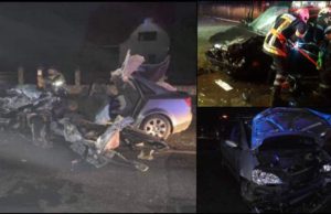 Accident cumplit, trei maşini s-au făcut praf în Suceava. Sunt şase victime, între care doi copii