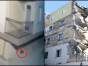 Momentul în care o pisică din Albania simte că va urma un cutremur major