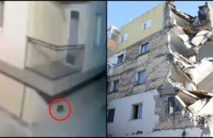 Momentul în care o pisică din Albania simte că va urma un cutremur major