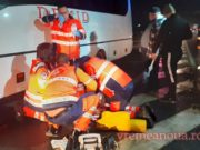 Un bărbat a murit spulberat de un microbuz, în Vaslui