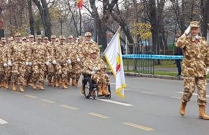 Povestea lui Ionuţ Butoi, militarul în scaun cu rotile care a defilat de Ziua Naţională