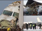 Un avion cu 98 de oameni la bord s-a prăbuşit imediat după decolare. Sunt cel puţin 14 morţi şi zeci de răniţi, în Kazahstan