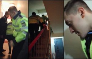 Imagini cu poliţiştii bătuţi, în timpul intervenţiei din Bucureşti: „Mi-a dat cu pumnul în faţă!”