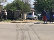 O maşină de gunoi a spulberat peretele unei case, în Caraș-Severin