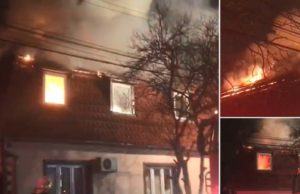 Casa cântăreţei de manele Sorina, devastată de flăcări, în Timişoara