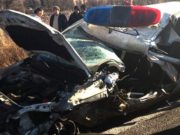 Maşină de Poliţie, accident devastator în Buchin, Caraş-Severin