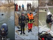 Doi fraţi s-au înecat în râul Olt, după ce s-a spart gheaţa sub ei. Copiii au fost găsiţi morţi de scafandri