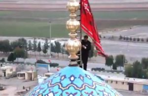 Steagul roșu, arborat pe moscheea Jamkaran din Iran: ‘Urmează un război sângeros’